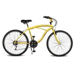Bicicleta Kyklos Aro 26 Pontal 6.4 Freio Manual 21V Amarelo