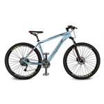 Bicicleta Kyklos Aro 29 Endurance 9.9 27 V. Freio Hidráulica com Trava Azul/Vermelho