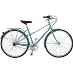 Bicicleta Linus Mixte Aro 700 3 Velocidades 56cm - Azul Café