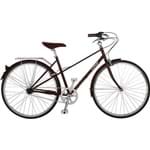 Bicicleta Linus Mixte Aro 700 3 Velocidades 56cm - Café