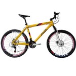 Bicicleta Mazza Bikes New Times 2.0 Aro 26 - 24v Shimano - Disco - Amarelo - 21