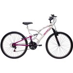 Bicicleta Mormaii Aro 26 Fantasy Full 18v	Branca/Rosa - 2011843