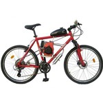 Bicicleta Motorizada 49cc 4 Tempos - Quadro de Alumínio - Vermelha