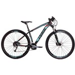 Bicicleta Mtb Oggi Big Wheel 7.1 Aro 29 2018 Preto e Azul + Capacete + Pisca Led + Farol