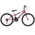 Bicicleta Rebaixada Ultra Bikes Chrome Line Aro 24 18 Marchas Pink