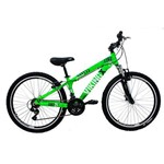 Bicicleta Tuff25 Freeride Aro 26 V-brake 21 Velocidades Cambios Shimano Verde Neon - Vikingx