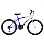 Bicicleta Ultra Bikes Bicolor Aro 26 18 Marchas Azul e Branca