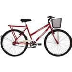 Bicicleta Verden Jolie Aro 26 com Cargueira - Vermelho