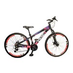 Bicicleta Vikingx Tuff Preta-pink Freio Disco Vmaxx Brancos