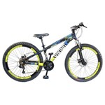 Bicicleta Vikingx Tuff X25 Shimano Disco Pto/Amarela Vmaxx 2019