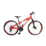 Bicicleta Vikingx Tuff X25 Vermelha com Freio a Disco com Aros Vmaxx