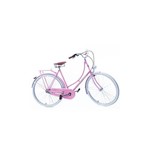 Bicicleta Vintage Retro Ícaro Plus Rosa com Marcha Nexus Shimano 3 Vel - Echo Vintage
