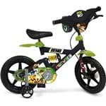 Bicicleta X-Bike Brinquedos Bandeirante Ben 10 Aro 12" Preta e Verde