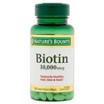 Biotina 10,000 Mcg Nature's Bounty 120 Rapid Release SoftGels Importado