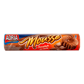 Biscoito Adria Mousse Recheado Chocolate ao Leite 150g