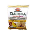 Biscoito de Tapioca Sabor Batata Doce e Banana Zero Biosoft 100g