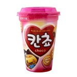 Biscoito Kancho Recheado Sabor Chocolate Copo - Lotte 100g