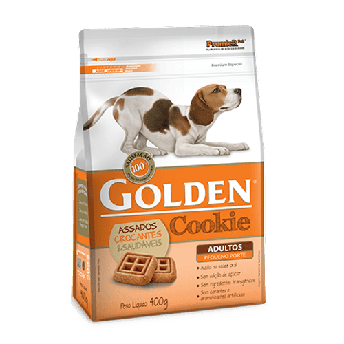 Biscoito Premier Pet Golden Cookie para Cães Adultos de Raças Pequenas 400g