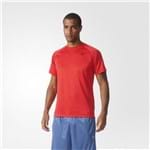 Bizz Store - Camiseta Masculina Adidas Base Plain Tee Vermelho