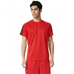 Bizz Store - Camiseta Masculina Adidas Base 3S Vermelho