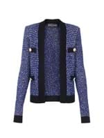 Blazer Tweed Azul Tamanho 36
