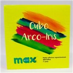Bloco Adesivo Maxprint Cubo Arco Iris 7 Cores