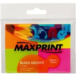 Bloco Adesivo Maxprint Pequeno (4 Blocos - 38x50mm) - Amarelo/ Verde / Rosa/ Laranja