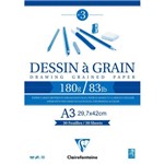 Bloco Artistico Clairefontaine Dessin à Grain - 180 G A3 030 Fls 96622