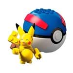Blocos de Montar - Mega Construx - Pokémon - Pokébola e Figura - Pikachu - Great Ball - Mattel