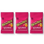 Blowtex Preservativo Sabor e Aroma Tutti Frutti C/3 (kit C/03)