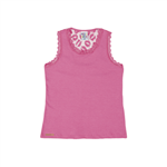 Blusa Chiclete - Infantil Menina -Cotton/ Rendas Blusa Rosa - Infantil Menina - Cotton/ Rendas - Ref:33800-13-6