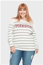 Blusa Freedom Plus Size Off White-50/52