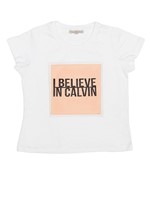 Blusa Infantil Calvin Klein Jeans com Tule Branco - 2