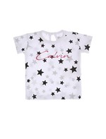 Blusa Infantil Calvin Klein Jeans Estampa Estrelas Branco - 3M