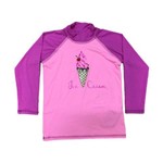 Blusa Infantil com Proteção Uv New Beach Rosa