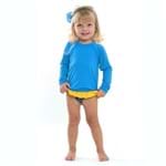 Blusa Infantil Proteção UV+50 BL9245BK-AZUL