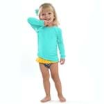 Blusa Infantil Proteção UV+50 BL9245BK-VERDE ÁGUA