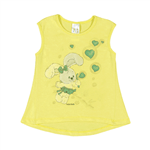 Blusa Limão - Bebê Menina -Cotton Blusa Verde - Bebê Menina - Cotton - Ref:33604-15-G