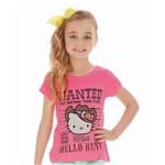 Blusa Menina em Viscose Flamê Pink Hello Kitty Wanted 4