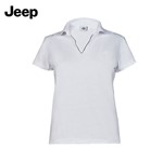 Blusa Polo Feminina Branca Jeep - 18.01.0056 Tamanho G