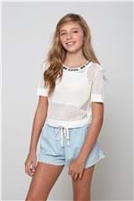 Blusa Tricot Be Cool Off White - 10