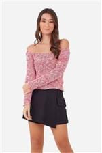 Blusa Tricot Cropped - ROSA P - ROSA