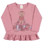 Blusas Rosa Antigo Bebê Menina Cotton Ref:37105-866