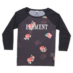 Blusinha Element M/L Twisted Black Floral (P)