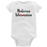 Body Bebê Medicina Veterinária por Amor - Foca na Moda