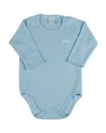 Body Bebê Suedine Básico - Azul P