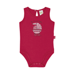 Body Cereja - Bebê Menina -Cotton Body Vermelho - Bebê Menina - Cotton - Ref:33600-2-M