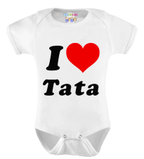 Body Personalizado Bebê M/C eu Amo a Tata | Doremibebê