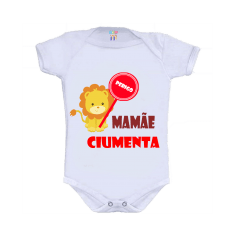 Body Personalizado Bebê M/C Mamãe Ciumenta | Doremibebê