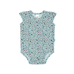 Body Rotativo Água Marinha - Bebê Menina -Cotton Body Azul - Bebê Menina - Cotton - Ref:33102-217-M